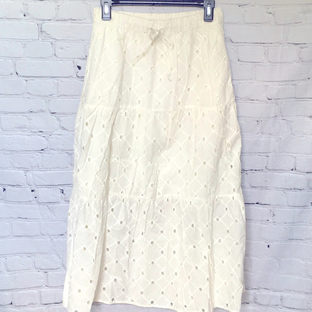 A New Day Eyelet Midi Skirt
